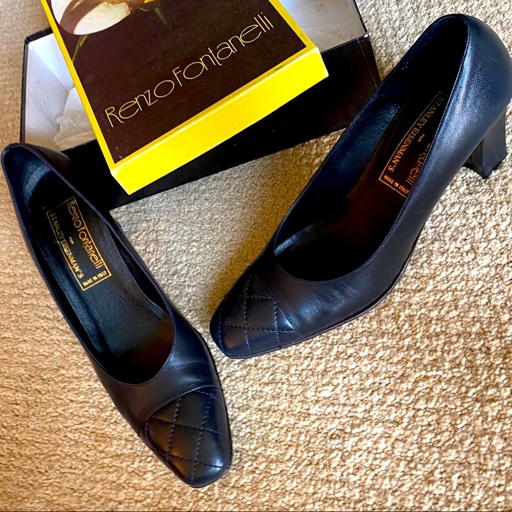 RENZO FONTANELLI   Heels   Navy Blue   10AA